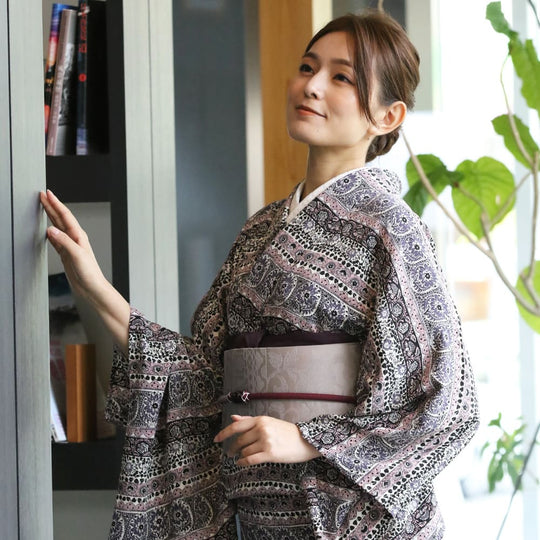 [仕立て上がり] 洗える 着物 エキゾチック 小紋 3color 日本製  | 和想館