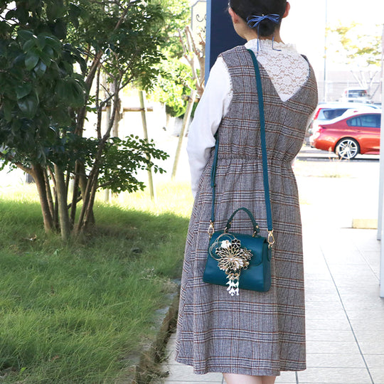 《成人式のあとも長く愛用できる！》コンパクト バッグ 2WAY 和洋両用 着物 牛革 5color 日本製  | 和想館