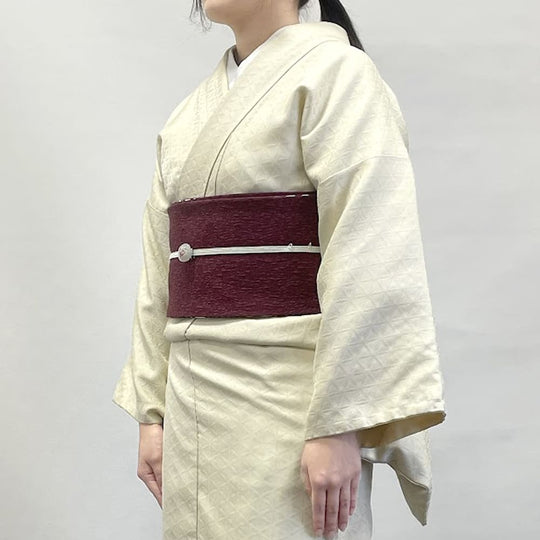 《芯無し》リバーシブル 半幅帯 北欧柄 × 花柄ジャガード ゆかた帯 日本製 | 和想館