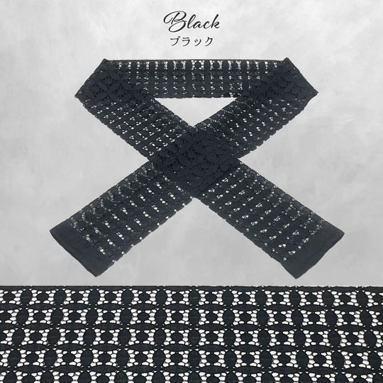 《衿元に遊び心を》変わり 七宝 半衿 レース 全5色 日本製 着物 振袖 大人可愛い