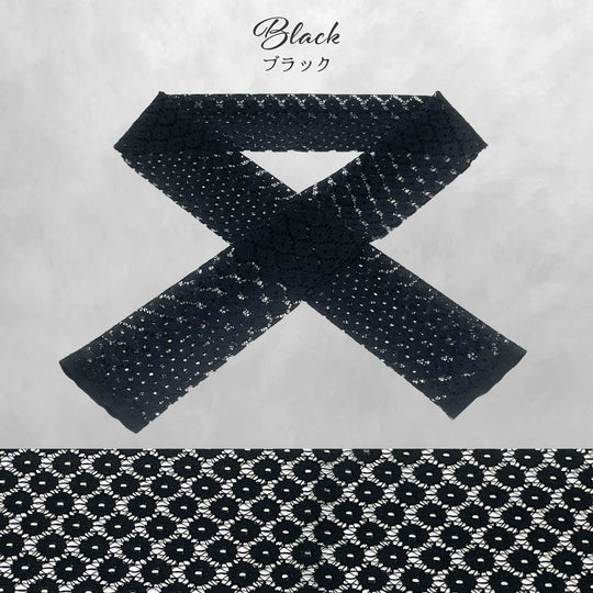 《衿元に遊び心を》小花 半衿 レース 全5色 日本製 花柄 着物 振袖 成人式 大人可愛い