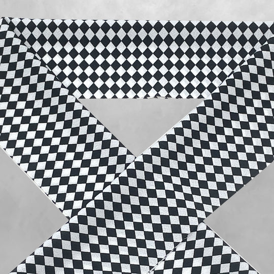 《男女兼用》ダイヤチェック柄 半衿 日本製 着物 カジュアル おしゃれ | 和想館