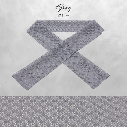 《衿元に遊び心を》七宝 半衿 レース 全5色 日本製 着物 振袖 成人式 大人可愛い