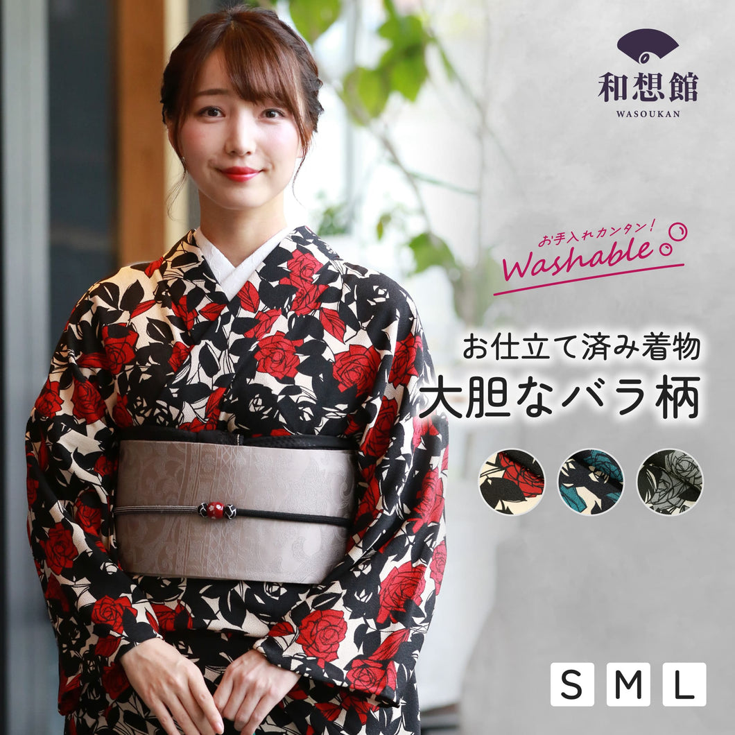 [Made-to-order] Modern Kimono Roses Washable