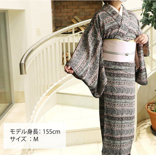 [仕立て上がり] 洗える 着物 エキゾチック 小紋 3color 日本製  | 和想館