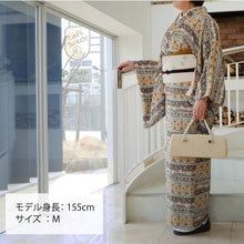 画像をギャラリービューアに読み込む, [仕立て上がり] 洗える 着物 エキゾチック 小紋 3color 日本製  | 和想館
