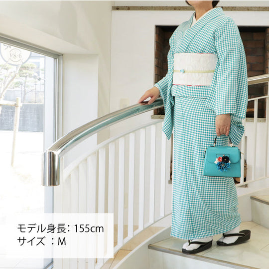 [仕立て上がり] 洗える 着物 ダイヤ チェック 2color 日本製  | 和想館