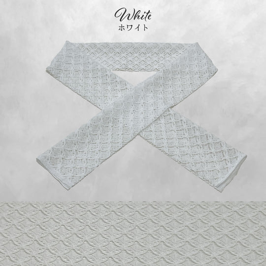 《衿元に遊び心を》七宝 半衿 レース 全5色 日本製 着物 振袖 成人式 大人可愛い