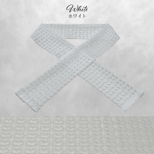 《衿元に遊び心を》変わり 七宝 半衿 レース 全5色 日本製 着物 振袖 大人可愛い