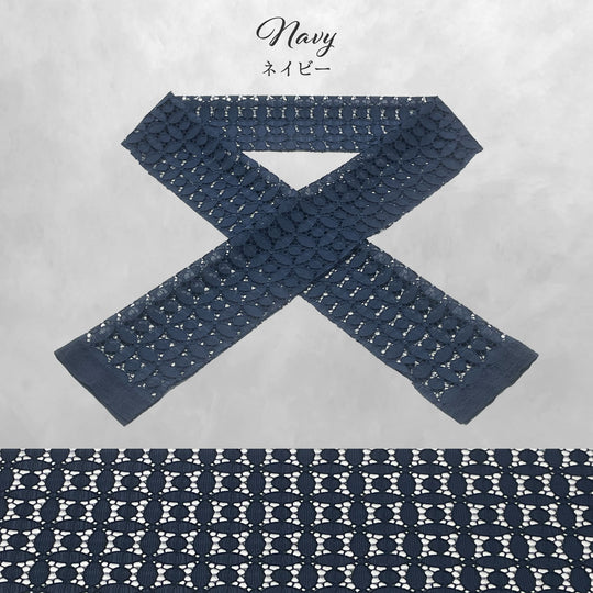 《衿元に遊び心を》変わり 七宝 半衿 レース 全5色 日本製 着物 振袖 大人可愛い