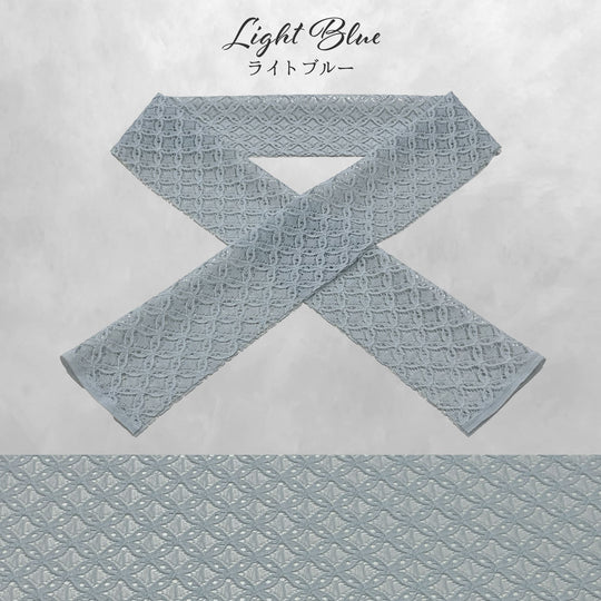 《衿元に遊び心を》七宝 半衿 レース 全5色 日本製 着物 振袖 成人式 大人可愛い