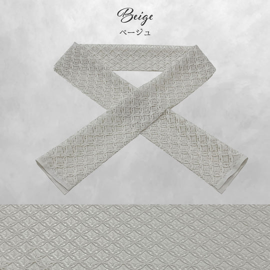 《衿元に遊び心を》七宝 半衿 レース 全5色 日本製 着物 振袖 成人式 大人可愛い