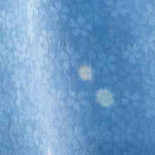Load image into Gallery viewer, Furisode Blue Aqua Simple Sakura Petals Ready-made 01020005
