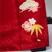 Load image into Gallery viewer, Furisode Red Multicolor Classic Ready-made 01010003
