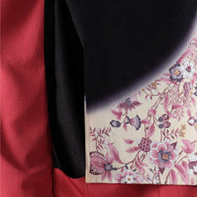 Load image into Gallery viewer, Furisode Black Purple Modern Vivid Made-to-order
