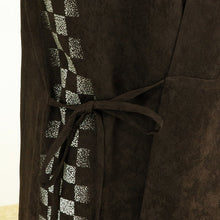 画像をギャラリービューアに読み込む, 石畳文様 クラシカル スリーブレスドレス 着物 正絹製
