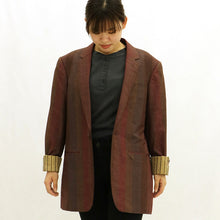 Load image into Gallery viewer, Kimono Tailored Jacket Yuki Tsumugi Silk
