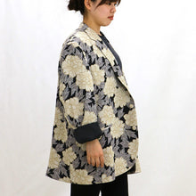 Load image into Gallery viewer, Kimono Tailored Jacket Peony Silk
