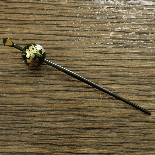＼赤札商品／ 玉かんざし 桜 黒玉 一本挿し 赤札商品