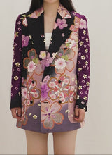 Load and play video in Gallery viewer, Kimono Tailored Jacket Sakura Silk
